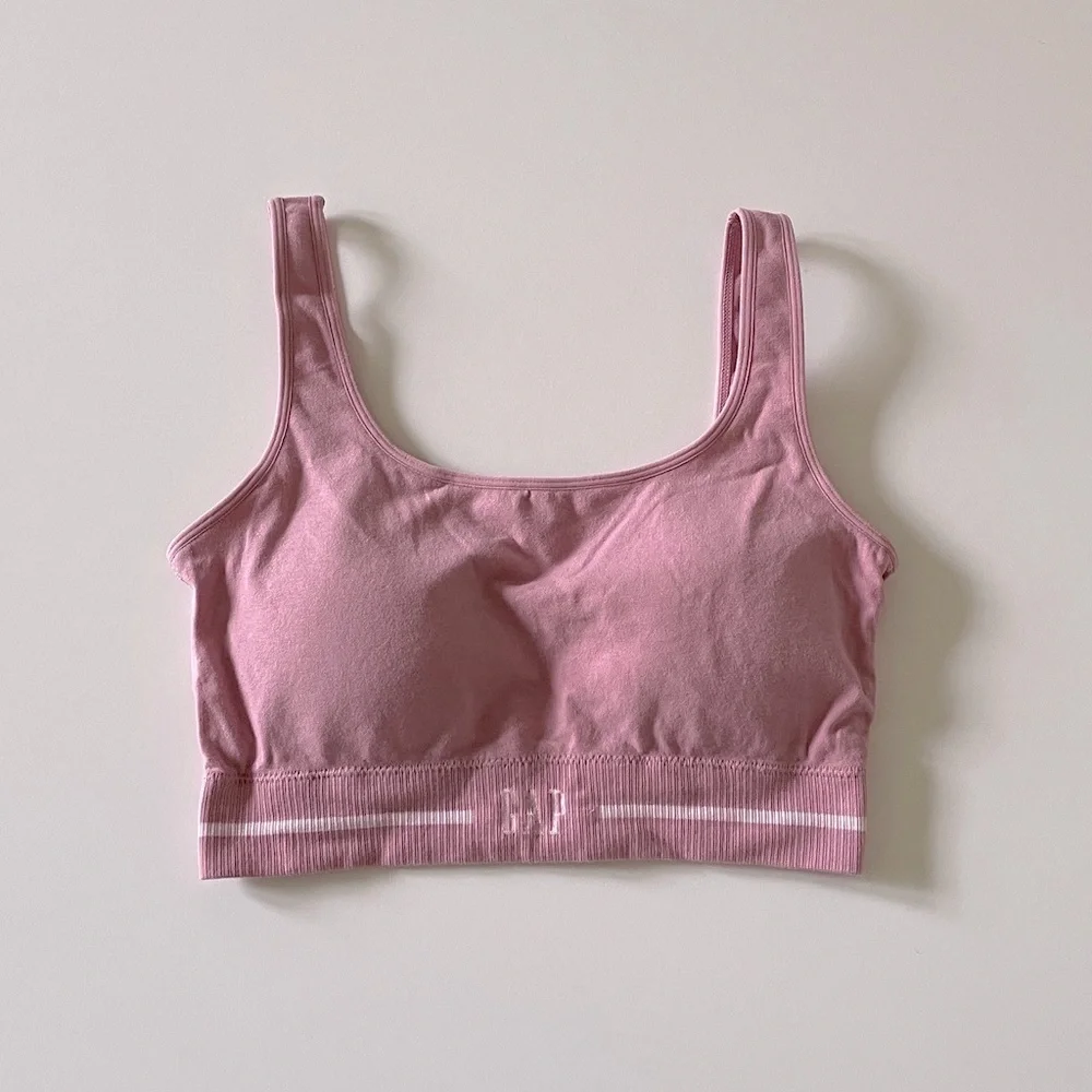 Gap Body Sports Bra Scoop GapBody Cotton Nylon Athletic Sport Bra Athleisure